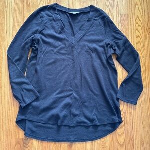 Halston Black Long Thin Knit Sweater XL